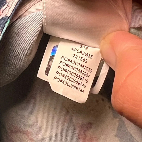 🌻 The North Face Class V Shorts in Blue Wing Teal Leaf Print Women’s size Large - Picture 8 of 9